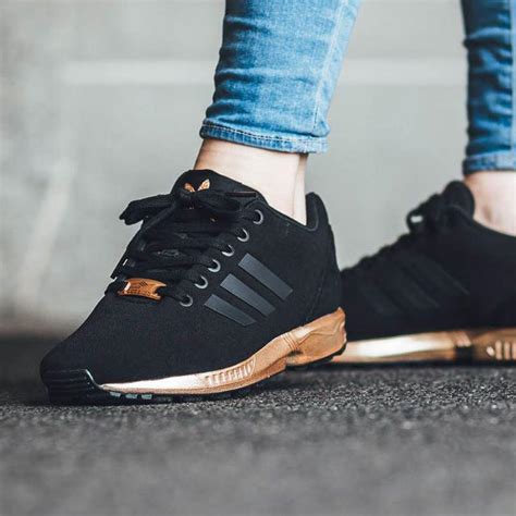 adidas zx flux w schuhe schwarz rosegold ebay|adidas original zx flux 8000.